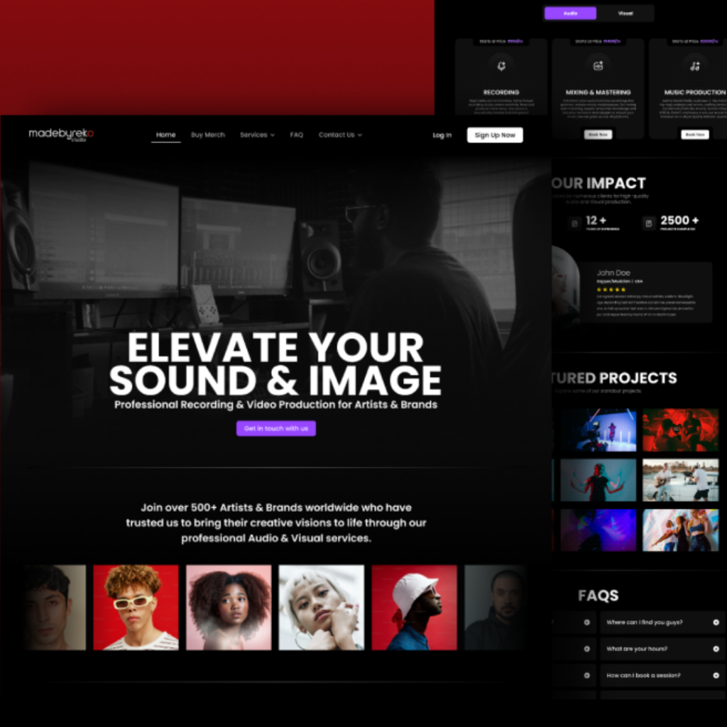 MadebyReko Studio Website