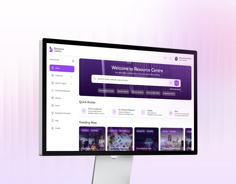 Resource Centre Portal Design